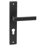 Klamka Rando na szyldzie długim KRA_912A czarna Kuchinox