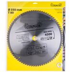 Piła tarczowa do drewna 350 mm x 80 T Condor