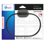 Uchwyt na ręcznik Loft czarny Sepio