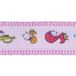 Komplet smycz / obroża NT różowe 2 cm SR43