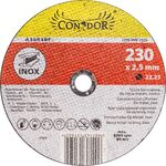 Tarcza korundowa do cięcia metalu inox 230 x 2,5 mm Condor