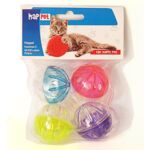 Piłki z dzwonkiem 4 cm, 4 sztuki K068