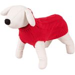 Sweterek czerwony warkocze M 30 cm 510M