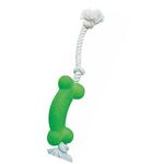 Zabawka sznurek + kość zieleń Z535