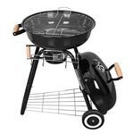 Grill kulisty wózek ⌀47 cm czarny