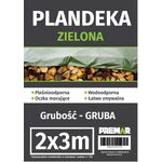 Plandeka 2 x 3 m gruba zielona