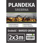 Plandeka 2 x 3 m srebrna