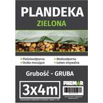 Plandeka 3 x 4 m gruba zielona