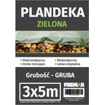 Plandeka 3 x 5 m gruba zielona