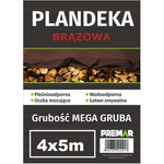 Plandeka 4 x 5 m brązowa