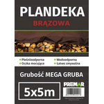 Plandeka 5 x 5 m brązowa