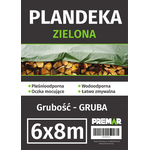 Plandeka 6 x 8 m gruba zielona