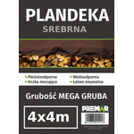 Plandeka 4 x 4 m srebrna