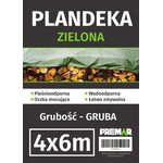 Plandeka 4 x 6 m gruba zielona