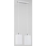 Lampa wisząca Ice E27 2 x 60 W biały, chrom