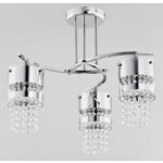 Lampa wisząca Bruoria E27 3 x 60 W grafitowy, chrom