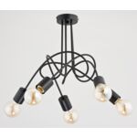 Lampa wisząca Tango E27 5 x 60 W czarny