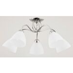 Lampa wisząca Amarillo E27 5 x 60 W srebrny, biały