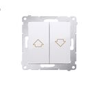 Przycisk żaluzjowy biały Simon 54