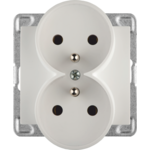 Gniazdo pdwójne z/u GP-2DZ/m bez ramki SIGMA (biały)
