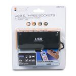 Rozgałęźnik gniazda zapalniczki samochodowej - 3 gniazda + USB LB0124 LIBOX