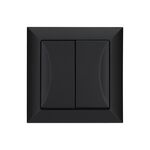 Włącznik świecznikowy czarny POLA