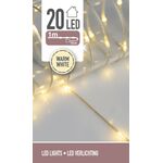 Łańcuch świetlny 20 LED 95 cm ciepłe białe