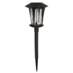 Lampa solarna LED 43 cm czarna