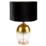 Lampa stojąca KAJA 1, 40 x 70 cm czarno-złota