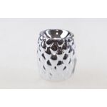 Kominek ceramiczny 7 x 7,5 cm srebrny