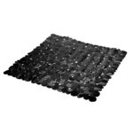 Mata łazienkowa PEBBLE 53 x 53 cm czarny