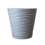 Doniczka Tedi 15 cm popielata