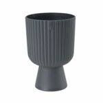 Osłonka doniczki Keli Mika Petit 18 cm antracytowa