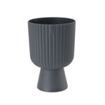 Osłonka doniczki Keli Mika Petit 14 cm antracytowa