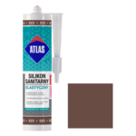 Silikon sanitarny elastyczny 023 brązowy 280 ml Atlas