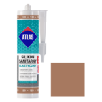Silikon sanitarny elastyczny 120 toffi 280 ml Atlas