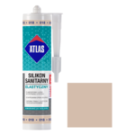 Silikon sanitarny elastyczny 018 beż pastelowy 280 ml Atlas