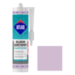 Silikon sanitarny elastyczny 117 fioletowy 280 ml Atlas