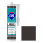 Silikon sanitarny elastyczny 037 grafitowy 280 ml Atlas