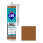 Silikon sanitarny elastyczny 210 kakao 280 ml Atlas