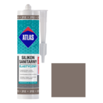 Silikon sanitarny elastyczny 212 szarobrązowy 280 ml Atlas