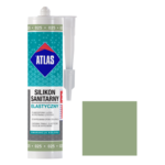 Silikon sanitarny elastyczny 025 jasnozielony 280 ml Atlas