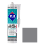 Silikon sanitarny elastyczny 136 srebrny 280 ml Atlas