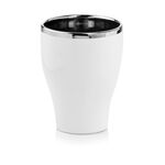 Doniczka 31.039.18 14 cm biało-srebrny