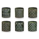 Osłonka Cylinder 13 cm zielony mix wzorów