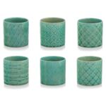 Osłonka Cylinder 13 cm turkusowy mix wzorów