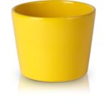 Osłonka ceramiczna 13 cm żółta