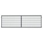 Brama dwuskrzydłowa 3D 4,00 x 1,20 ocynk + RAL7016 połysk