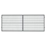 Brama dwuskrzydłowa 3D 4,00 x 1,50 ocynk + RAL7016 połysk