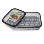 Pojemnik z ociekaczem Pierro VEGE 0,75l popiel